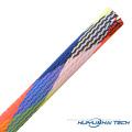 Color pattern braided cable sleeve